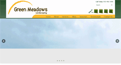 Desktop Screenshot of greenmeadowslandscaping.com