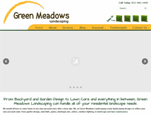 Tablet Screenshot of greenmeadowslandscaping.com